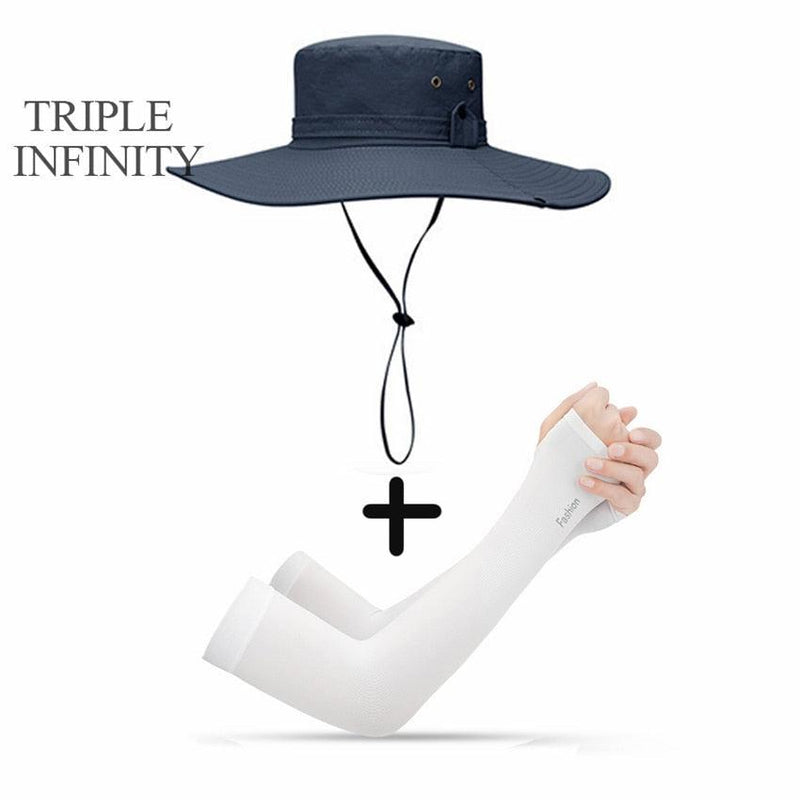 Chapéu Impermeável Masculino Proteção UV + Manga Protetora de Brinde - Loja Maiora
